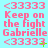 Pixelated text on light blue background with pink and green elements, showing repeated phrases and symbols in a
