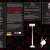 Static pixelated image showing a dark interface with red and gray panels, two small rectangular elements at the bottom left, and a white vertical object resembling a microphone stand on the right.