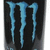 Blue claw-like symbols on black background with subtle gradient, displayed in a vertical arrangement.