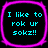 Four identical square with rounded corners display cyan text on black backgrounds, each bordered by a bright pink outline