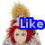 Pixelated anime-style character images with overlaid text fragments forming 'Like I Had a Heart' across six