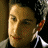 A 48x48 pixel buddy icon featuring a split composition with a person on the left and green text on the right, displayed as part of an animated contact sheet.