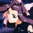 A pixelated anime-style character with purple hair and pink highlights appears on the left side of a contact sheet, next to stylized text reading "Anime IM" and "com" on a black background.