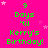 A bright pink background with green text reading "9 Days 'til Kerry's Birthday!" repeated in a pattern, surrounded by small white and light pink stars