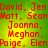 Red text listing names on a green-yellow gradient background with pixelated appearance.
