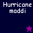 Four- displays 'Hurricane maddi' text with a purple star changing from pink to black