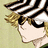 Pixelated anime-style character with striped hair and sunglasses, green text reading 'Urahara is GOD.' on black background.