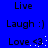 Blue background displays repeated text and symbols in black pixelated font with white sparkles, arranged in a pattern