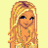 Pixelated cartoon of a blonde woman with blue eyes on yellow background, paired with red text reading NEVER under-estimate the power of a BLONDE!