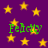 Purple background with yellow stars and green text reading "Felicity" in multiple positions.