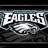 A pixelated graphic featuring the Philadelphia Eagles logo with green text reading 'They will win' and 'the Super Bowl' on a black background.