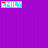 identical 'EMILY' icons on a purple background with some text variations and small white dots appearing in later frames