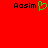 Red background with black text 'Aosim' on left and right, green pixelated heart symbol between left text and background.