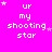 Pixelated text 'ur my shooting star' on bright pink background with white stars, arranged in a of repeated elements