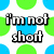 Pixelated text and polka dots on a white background with partial gray overlay.