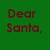 Animated pixel art contact sheet showing a blonde woman in Santa hat with changing facial expressions across seven frames, including text panel reading "Dear Santa, Define Good" on green background.