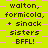 A static image with a bright yellow background and pink checkered pattern, displaying repeated text in black pixelated font.