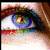 Four distinct eye close-ups arranged in a , each with unique iris colors and details