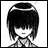 Black-and-white pixelated image of a character with short dark hair and bangs, wearing a checkered shirt, next to text reading "Anime IM" and "COM" on a black background.