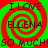 A static image with red and green spiral patterns overlaid by text reading "I LOVE ELLENA SO MUCH!" in dark purple letters.