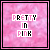 Two side-by-side animated frames of a pixelated buddy icon with pink background and text "PRETTY in PINK" showing color variation between frames.