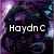 Animated icon with dark swirling patterns on purple background, displaying text overlays 'HaydnC', 'Rules', and 'Superclubs' in sequence.