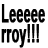 A 48x48 pixel buddy icon featuring a fried chicken drumstick with text "Leeeee rroy!!!" and "Jenkins" in bold black font on a white background, part of an animated contact sheet layout.