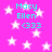 A static image with a bright pink background filled with white stars, displaying cyan text reading "Macy Ellen (333)" in four identical sections.