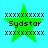 Green star-shaped icon with 'Sydstar' text surrounded by pixelated X patterns on a cyan background.