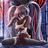 Animated icon of a cartoon character with long hair and wings, seated in a throne-like chair, with background elements shifting between frames.