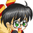Pixelated cartoon character with black hair, green eyes, and red-and-yellow striped headwear, with text reading 'I don't know. I reckon my hair is crazier than your's, Yu Gi!' on a white background.