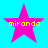 Four pink star-shaped icons with yellow text "miranda" on a cyan background, arranged in a