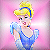 Cinderella in blue gown with pink background, surrounded by blue text reading 'IS A', 'LAR!!! My Dreams Don't Come True!' on black and gray backdrop.