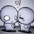 Two pixelated figures embrace under a small floating character, with text reading "I Love Jason" in multiple styles.