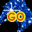Blue pixelated character with white sparkles, yellow and red text overlays reading "GO" and "SABRES!" on top left and right sections.