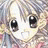 A 48x48 pixel buddy icon featuring a close-up of an anime-style character's face on the left and text elements on a black background on the right, displayed as a contact sheet with two frames.