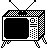 Six pixel-art television sets arranged in two , each with a checkered pattern and antenna; the screens display text forming 'The web is more fun!' across frames