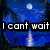 A four- of pixelated text overlays on a blue night scene with a moon and trees, each displaying different phrases