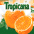Animated contact sheet of Tropicana orange juice bottle frames showing shake motion and text repetition.