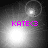 Four grayscale display a glowing circular icon with a bright center and soft gradient, each containing pink text 'KATE<3' below the icon