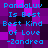 Pixelated text on a purple and black checkered background with blue lettering.