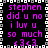 Pixelated text in purple on black background with white and gray border, repeating 'stephen did u no i luv u so much <3<3' across four identical sections.