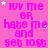 Pink background with repeated text 'luv me or hate me and get lost' in purple, scattered white stars.