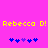 Yellow pixelated text 'Rebecca D! Rebecca D!' spans a bright pink background with two of blue and purple puzzle-piece icons below