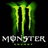 Green claw marks with dripping effect above 'MONSTER' text on black background, showing animation changes in text and color intensity.