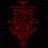 A 48x48 pixel animated buddy icon featuring a red, abstract, symmetrical shape on the left and silver text reading "Anime IM" with smaller "COM" below it on the right against a black background.