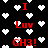 Black background with white pixelated hearts and red text reading "I Luv GH3!" in a repeating pattern.