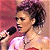 A split-frame contact sheet showing a woman singing into a microphone on the left and green text reading "Original Icons .com" on the right, both in pixelated style.
