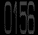 A 2x2 contact sheet of four animated frames showing pixelated gray digital numbers on a black background, with visible frame-to-frame changes in the displayed digits.