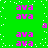 Green background with scattered white dots and repeated pink 'ava' text in a pattern, some instances of the letter 'a' appear separately